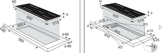 Płyta indukcyjna De Dietrich DPI4932B 90 cm czarna