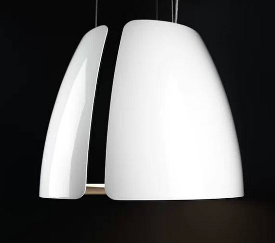 Okap wyspowy Ciarko Design MISS W WHITE pochłaniacz