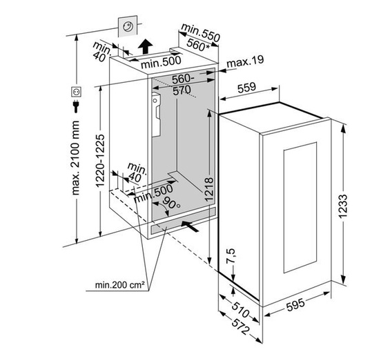 Winiarka Vinidor SilentLine EWTgb 2383