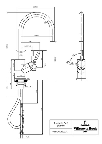 Bateria Villeroy & Boch VB-9254 00 03