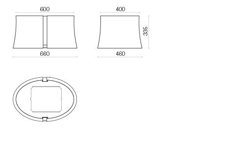 Okap Falmec Zephiro E.ion Isola 67 biały 450 m³/h wyspowy