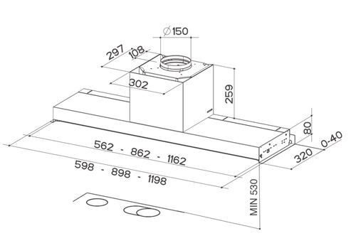 Okap Faber IN-NOVA PREMIUM X 120 110.0439.952