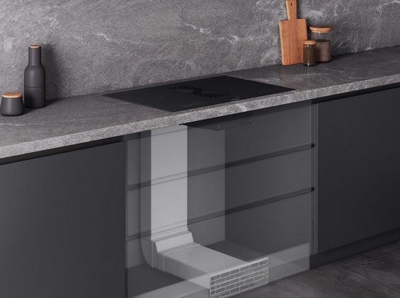 Płyta indukcyjna z okapem De Dietrich DPH4840B 80 cm