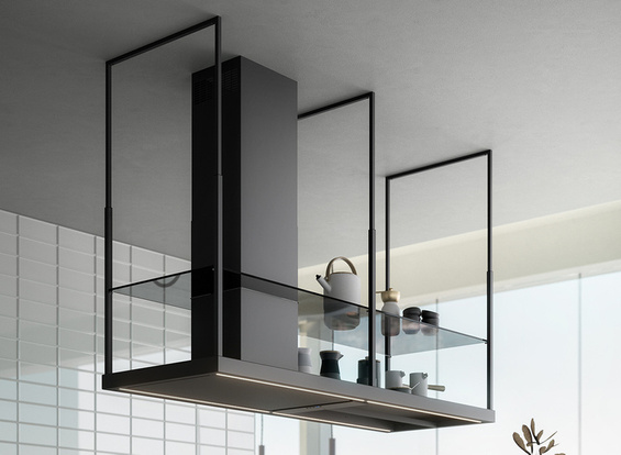 Okap Falmec Europa Black Isola 175 czarny 800 m³/h wyspowy