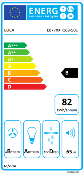Okap Elica STRIPE BL/A/60/LX czarny+stal PRF0100990C wyciąg