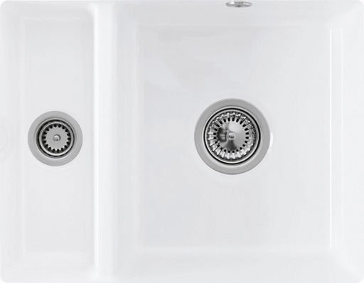 Zlew Villeroy & Boch SUBWAY 60XU korek manualny 6758 01 R1 WHITE ALPIN (błyszczący)