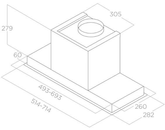 Okap Elica Hidden Advance Plus @ BLGL/A/52 PRF0183971A wyciąg