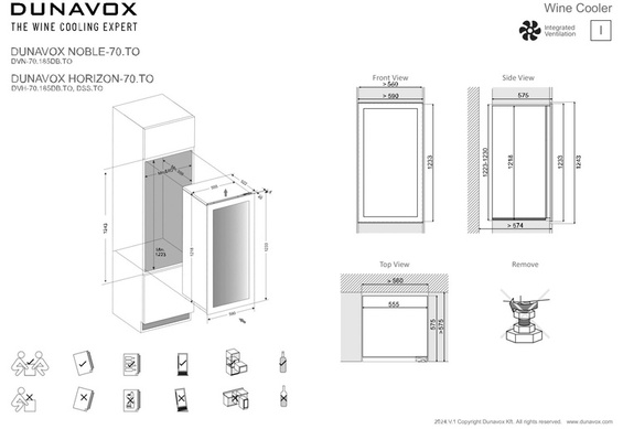 Winiarka Dunavox DVH-70.185DSS.TO