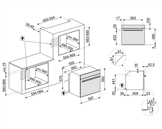 Piekarnik Smeg SO6606WS4PNR Steam100 Pro