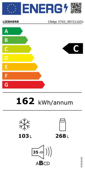 Wysyłka 24h! Wolnostojąca chłodziarko-zamrażarka Liebherr CNdgc 5703 Pure NoFrost