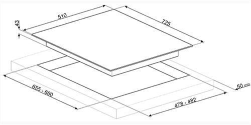 Płyta gazowa Smeg PX375L