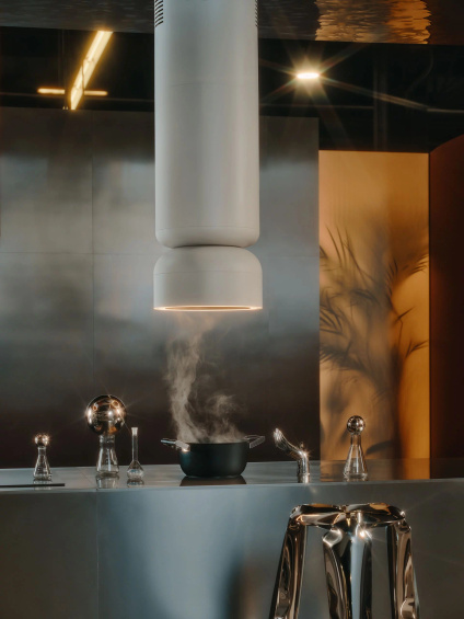 Okap wyspowy Ciarko Design ICON Burgund pochłaniacz