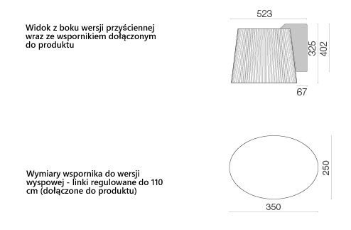 Okap Falmec Marilyn E.ion Isola 67 biały 450 m³/h wyspowy