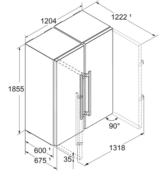 Zestaw Liebherr XRFsd 5265 Prime BioFresh NoFrost