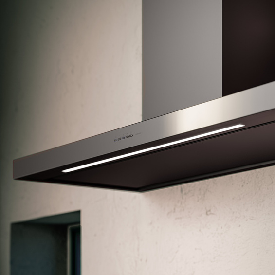 Okap Falmec Plane Plus NRS 90 czarny 800 m³/h przyścienny