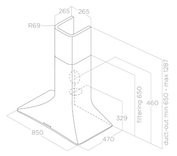 Okap Elica SWEET SAGE/A/85 PRF0201742 85 cm