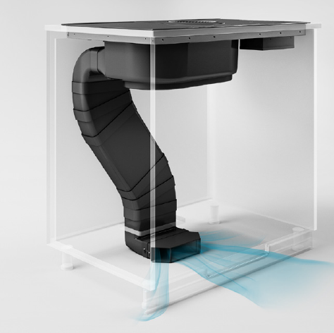 Zestaw do montażu jako pochłaniacz - wylot pod szafką (cokół min 6cm) Elica NikolaTesla Evo KIT0199835