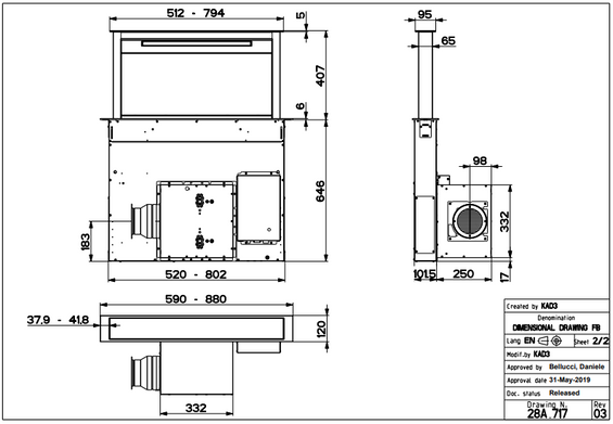 Okap Faber FABULA PLUS BK 90 340.0492.566