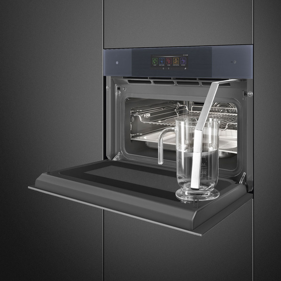 Piekarnik z funkcją pary i mikrofali Smeg SO4106WAPG Linea