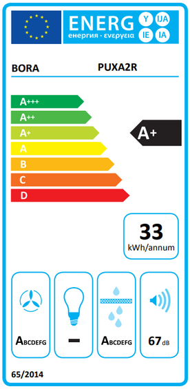 BORA X Pure matowa płyta indukcyjna z wyciągiem - powietrze odprowadzane PUXA2R