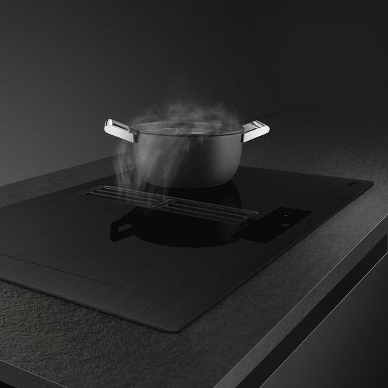 Płyta indukcyjna z zintegrowanym okapem Smeg HOBD382MB2