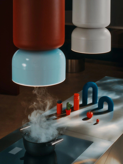 Okap wyspowy Ciarko Design ICON Ecru pochłaniacz