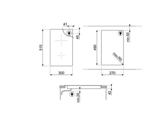 Płyta ceramiczna Smeg SE232TD1