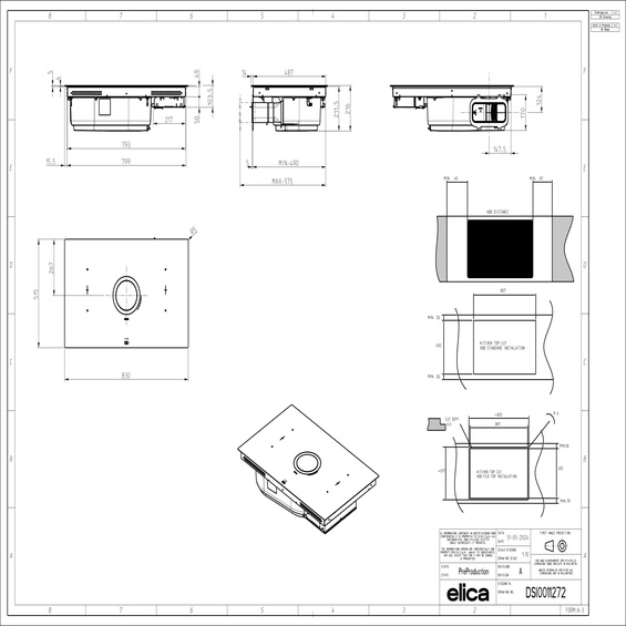 Płyta z okapem Elica NIKOLATESLA SWITCH EVO WH/A/83 PRF0196330 biały