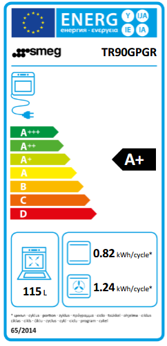 Kuchnia z płytą gazową Smeg TR90GPGR