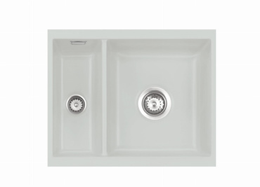 systemceram MERA 60 U zlewozmywak ceramiczny Alu 76