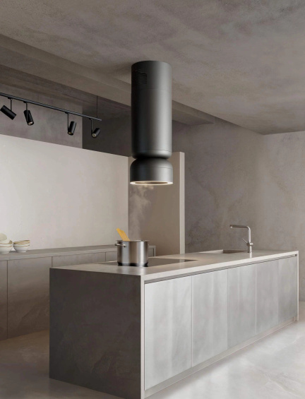 Okap wyspowy Ciarko Design ICON Burgund pochłaniacz