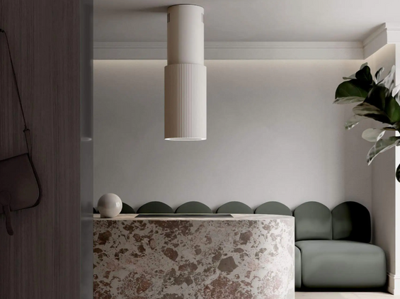 Okap wyspowy Ciarko MONOGRAM W CASHMERE wyciąg