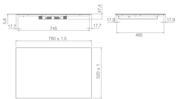 Płyta indukcyjna Elica RATIO 804 PLUS CONNEX BL PRF0199855