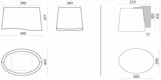 Okap Falmec Mare E.ion Isola 66 biały 450 m³/h