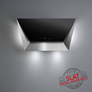 Okap Falmec Prisma 85 czarny 800 m³/h przyścienny