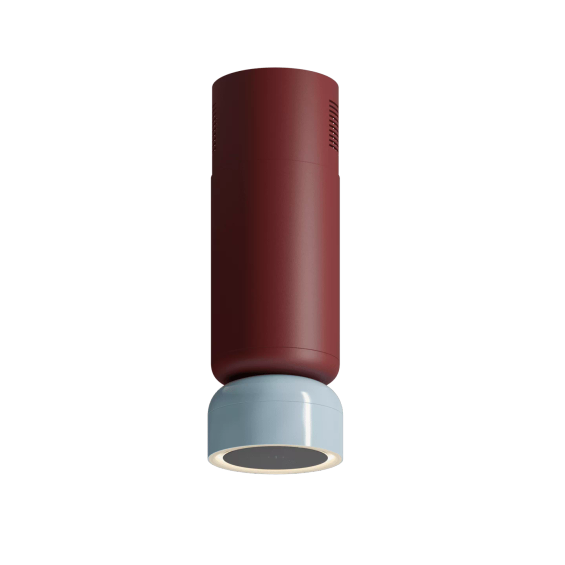 Okap wyspowy Ciarko Design ICON Burgund / Baby Blue Gloss wyciąg