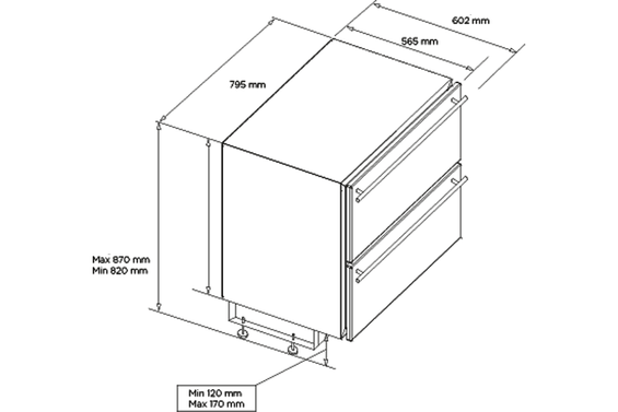 Chłodziarka szufladowa Norcool G3 80 cm N-60000006