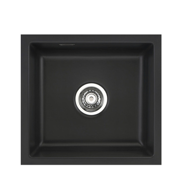 systemceram MERA 42 U zlewozmywak ceramiczny Nigra 87