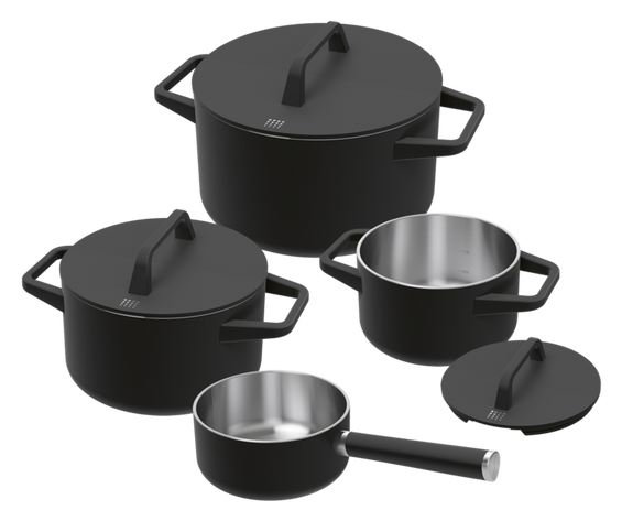 Bora Pots and Pans 7-częściowy zestaw garnków KWPAP1 