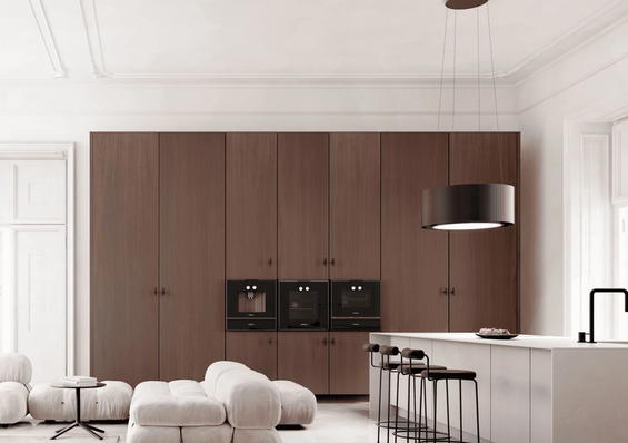 Okap wyspowy Ciarko Design MONO LIGHT Ecru 80 cm