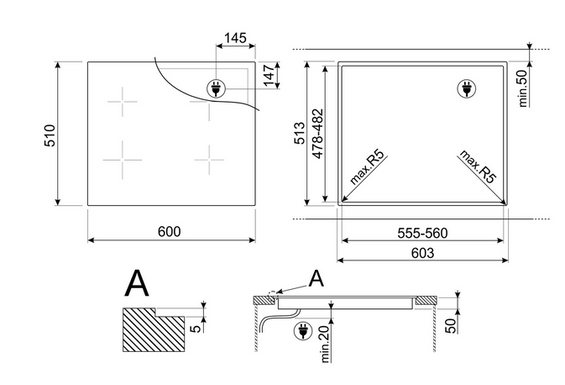 Płyta indukcyjna Smeg SI5643D1