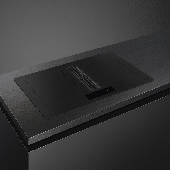 Płyta indukcyjna z zintegrowanym okapem Smeg HOBD382MB2