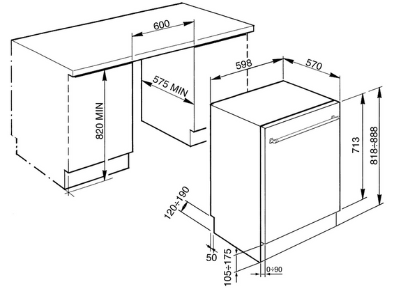 Zmywarka wolnostojąca Smeg LVS345BQSTX