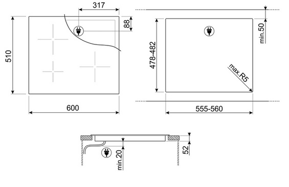 Płyta indukcyjna Smeg SI5633D