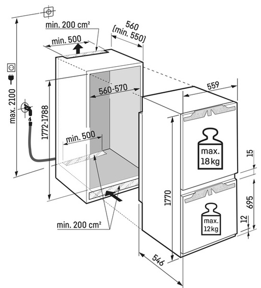 Chłodziarko-zamrażarka Liebherr ICNbsci 5173 Peak EasyFresh NoFrost