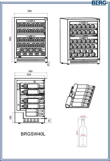 Winiarka Berg BRGSW40L