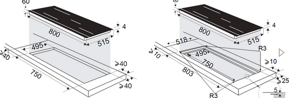 Płyta indukcyjna De Dietrich DPI4810B 80 cm czarna
