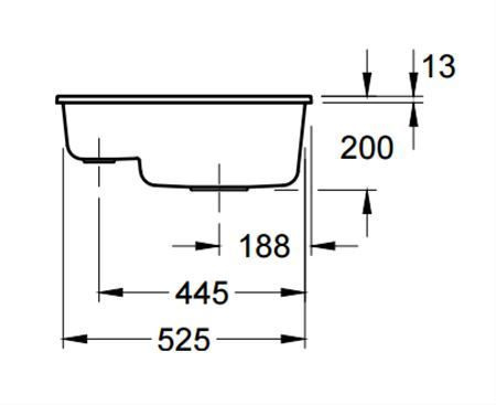 Zlew Villeroy & Boch SUBWAY 60XU korek manualny 6758 01 R1 WHITE ALPIN (błyszczący)