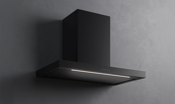 Okap Falmec Plane Plus NRS 120 czarny 800 m³/h przyścienny