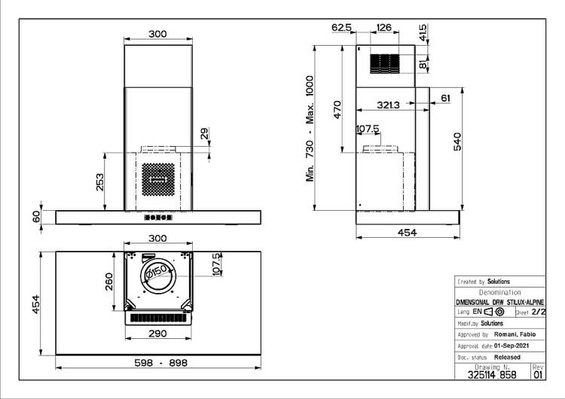 Okap Faber AIR HUB STILO GLASS COMFORT SAN 90 325.0656.897